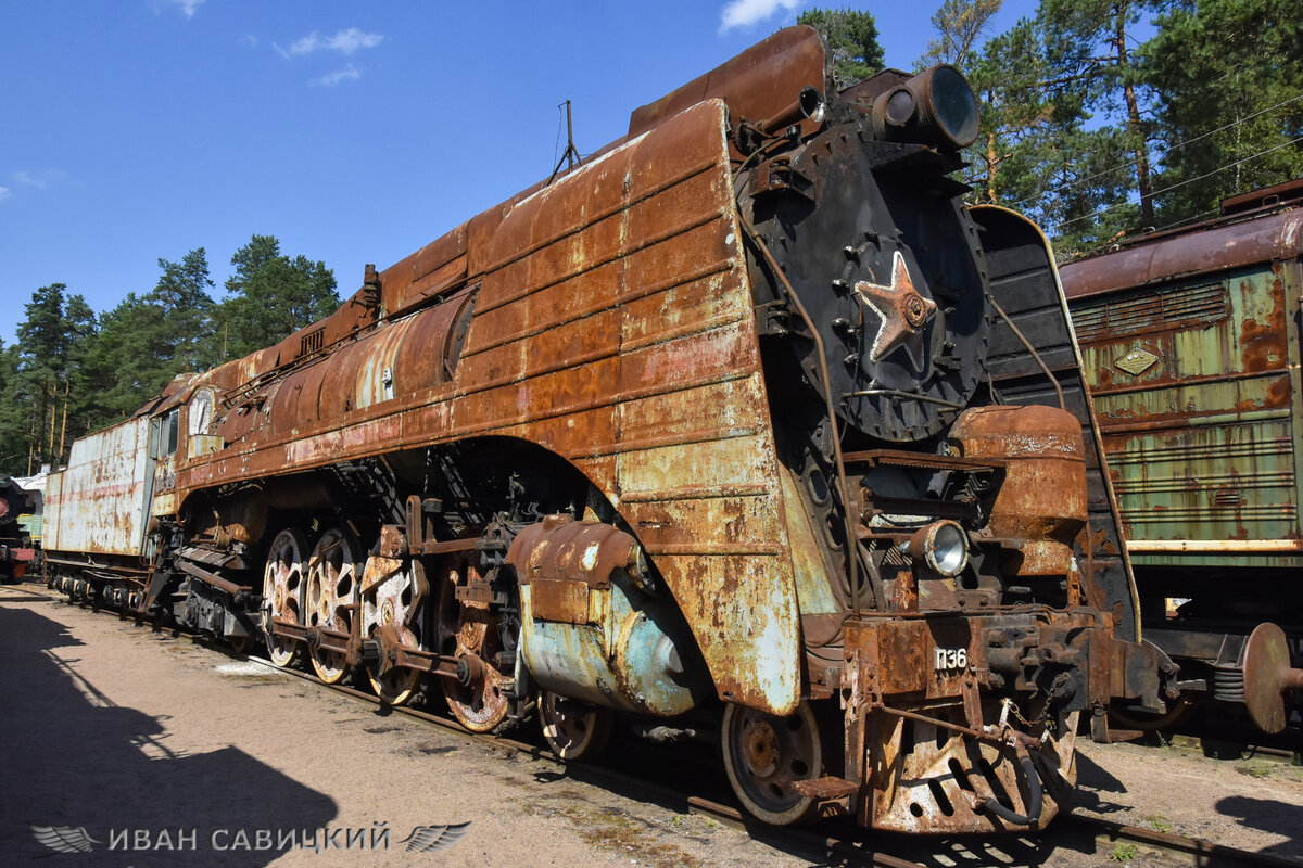 Паровоз П36-вид, конечно удручает!