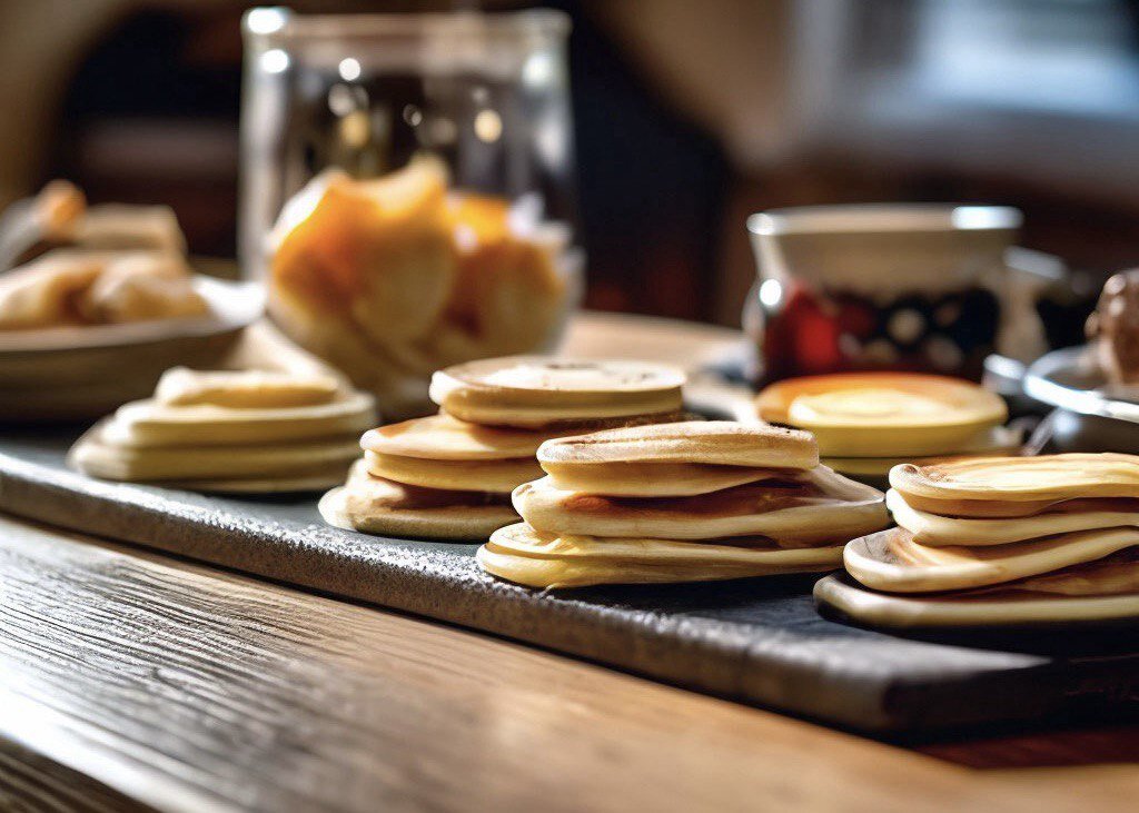 Поминальный стол с блинами