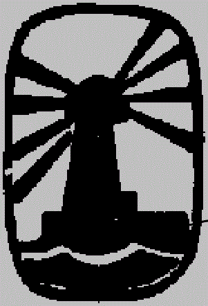 Логотип спичечной фабрики "Маяк" Ярославская обл., г. Рыбинск.