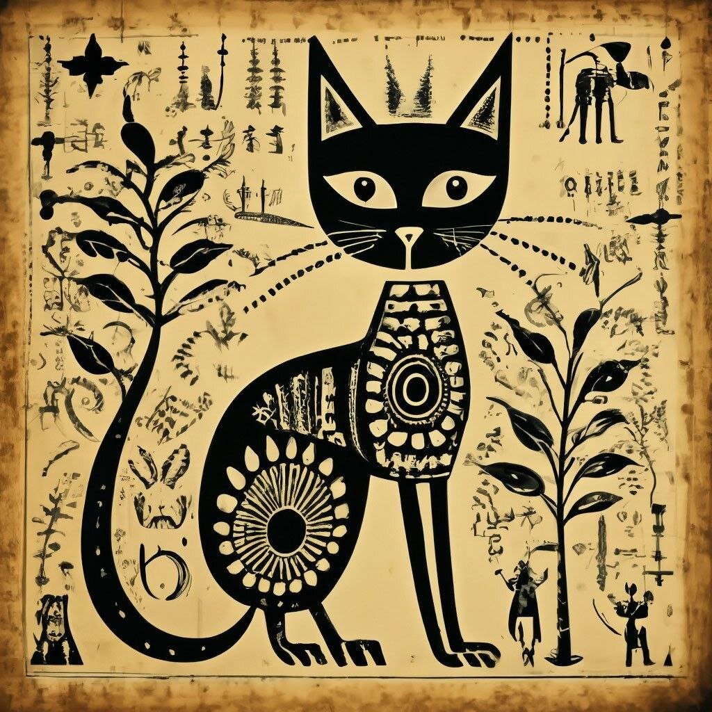 Создано с помощью Шедеврум. В стиле warli