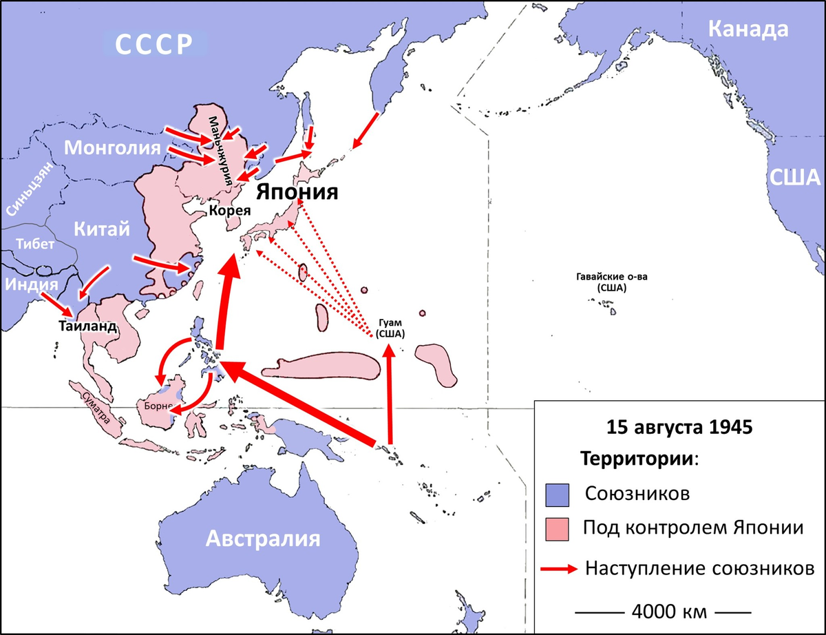 Япония до войны карта