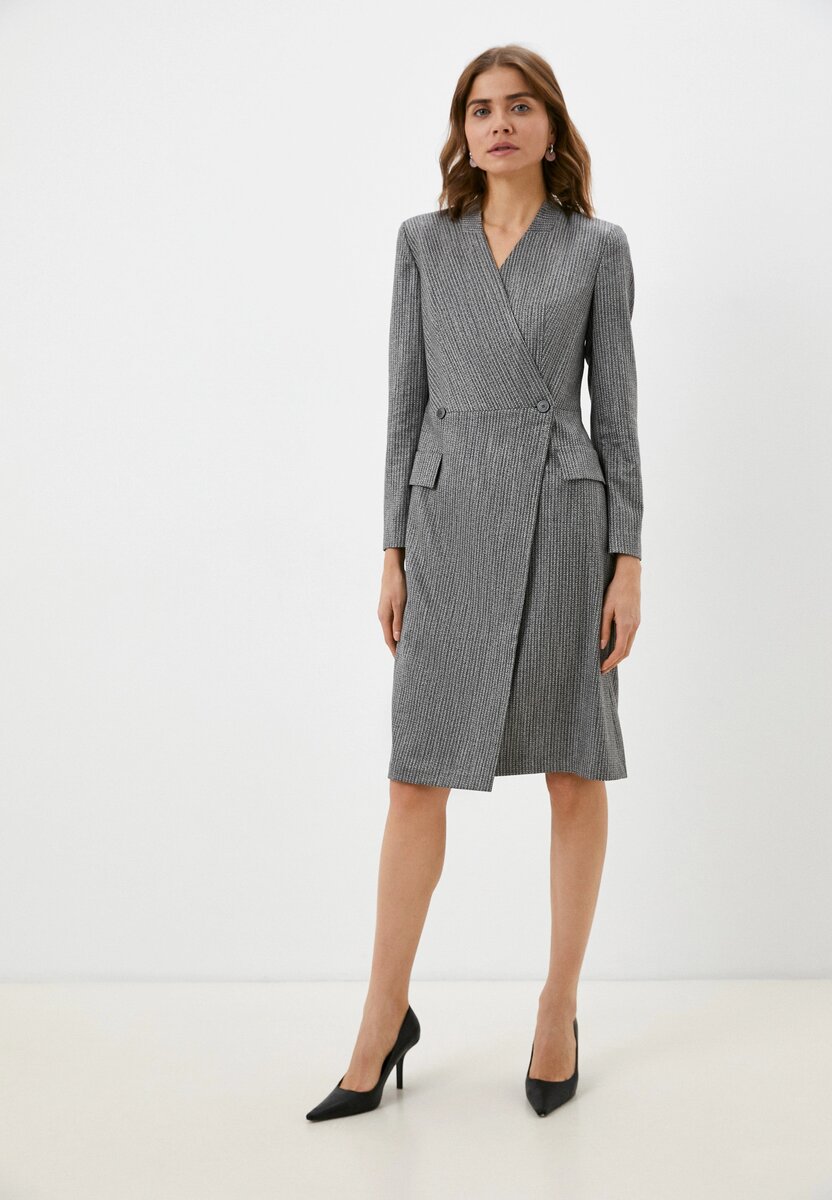 По длине не обращайте внимания - модель очень высокая, платье вообще длины миди