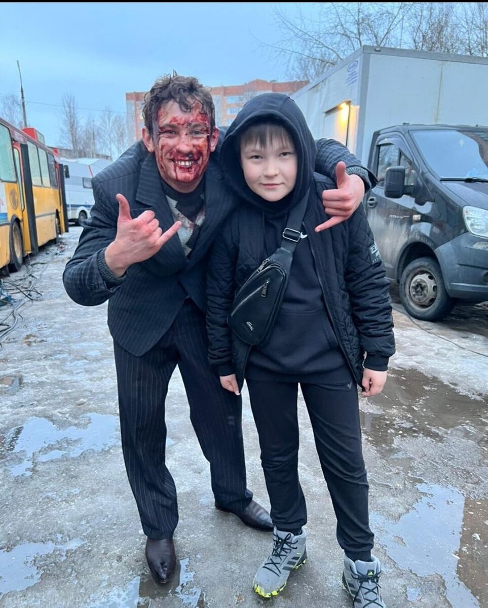 Альберт фильмда Кощей ролен уйнаган Никита Кологривый беләнФото: © Альбертның «ВКонтакте» битеннән