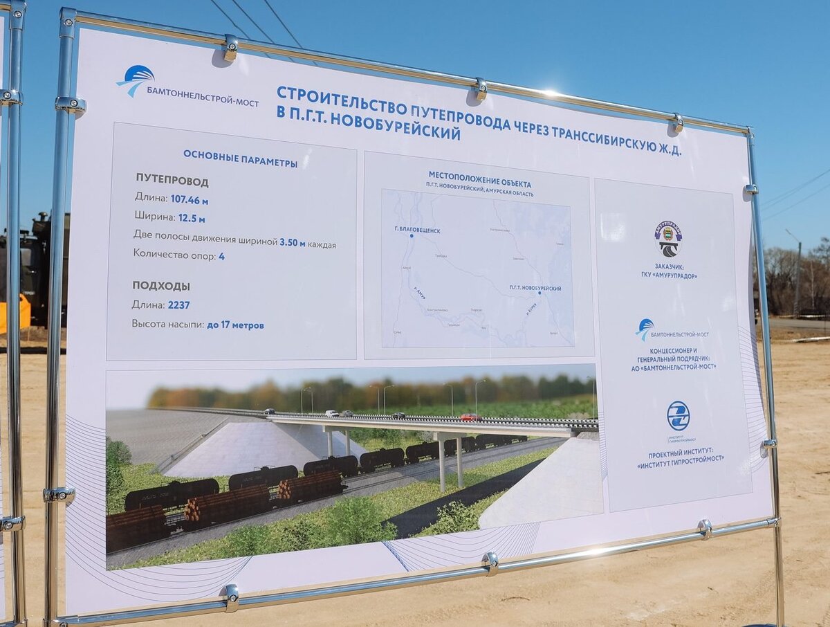 Схема строительства путепровода через транссибирскую ж.д. 
Источник фото: https://dv.ysia.ru/ 