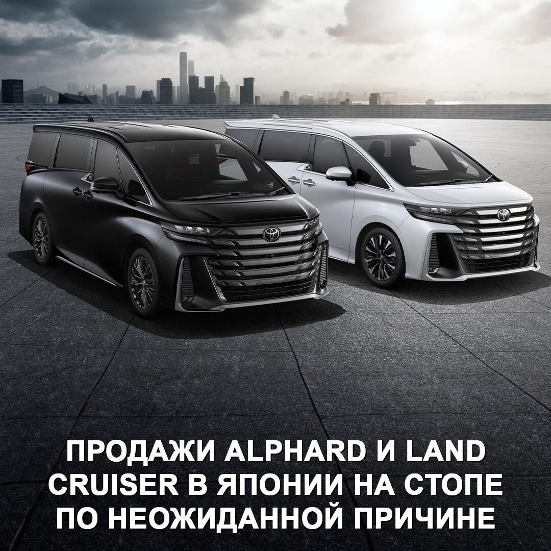 Продажи Alphard и Land Cruiser в Японии на стопе по неожиданной причине |  Дром | Дзен