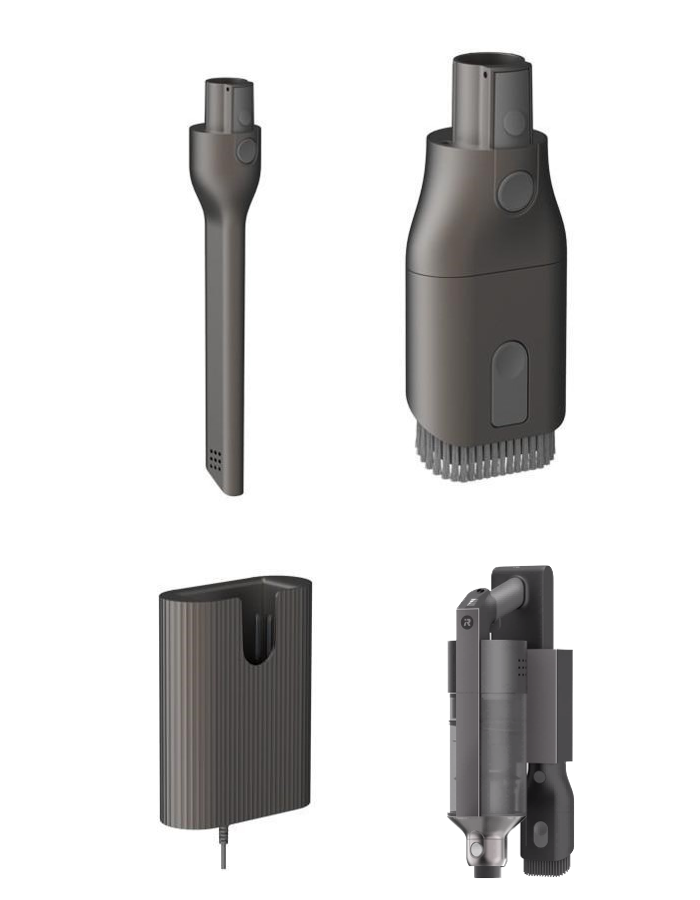 Комплект насадок в беспроводном пылесосе VC3978