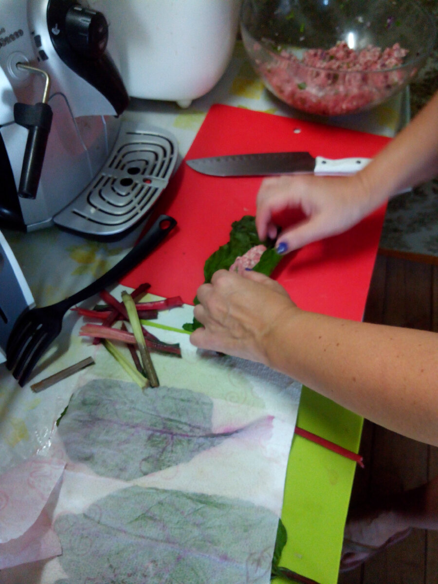 Долма из мангольда для любимого мужа))