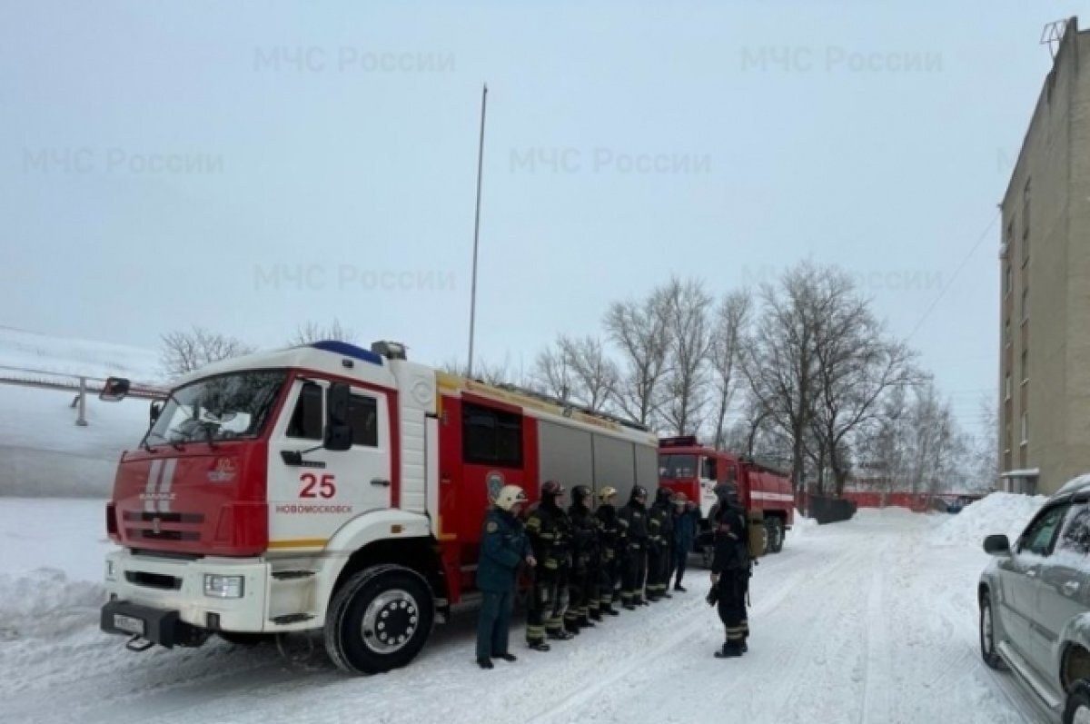    В Новомосковске прошли пожарные учения