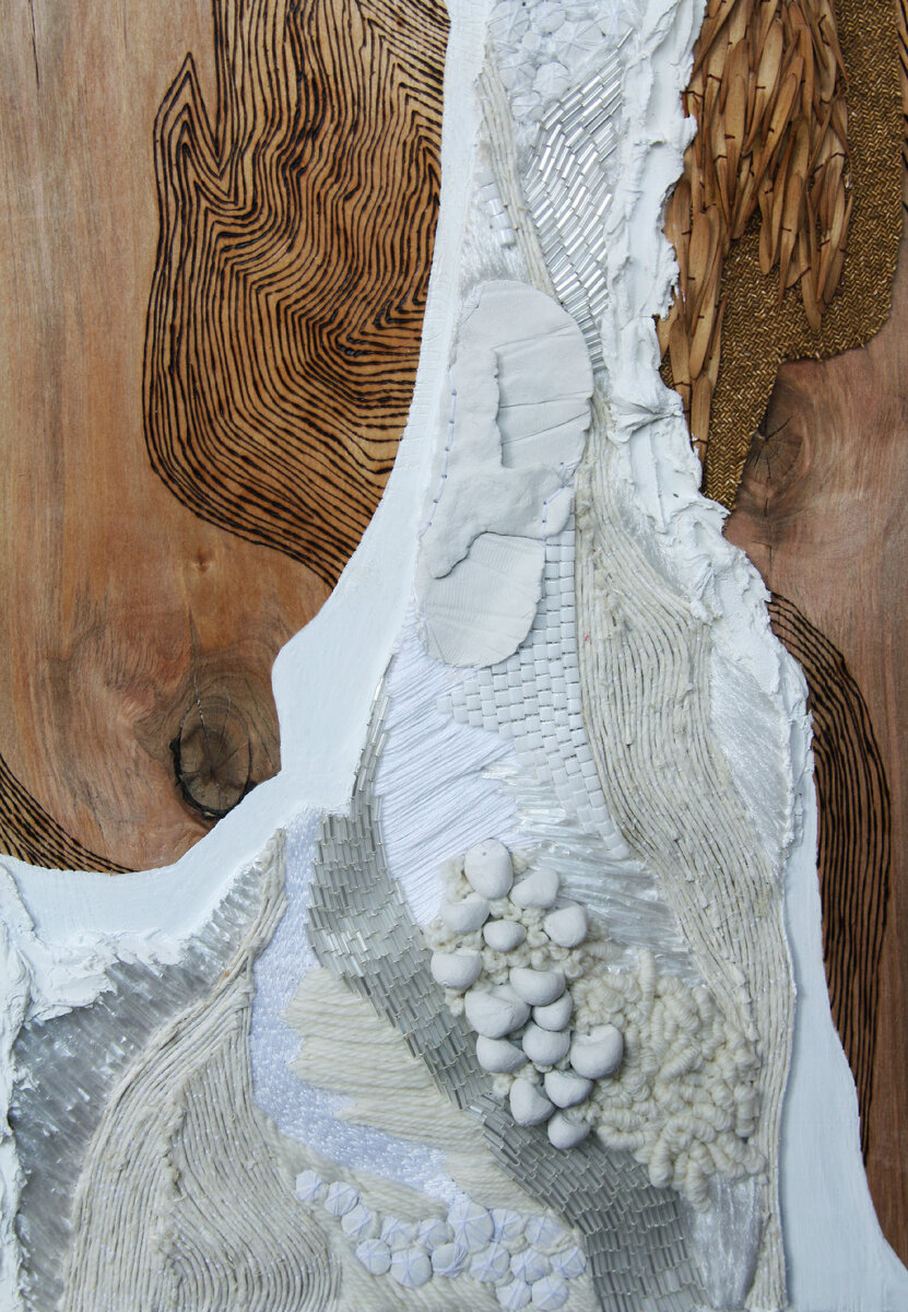 Панно с ручной вышивкой. Фотография моей работы.