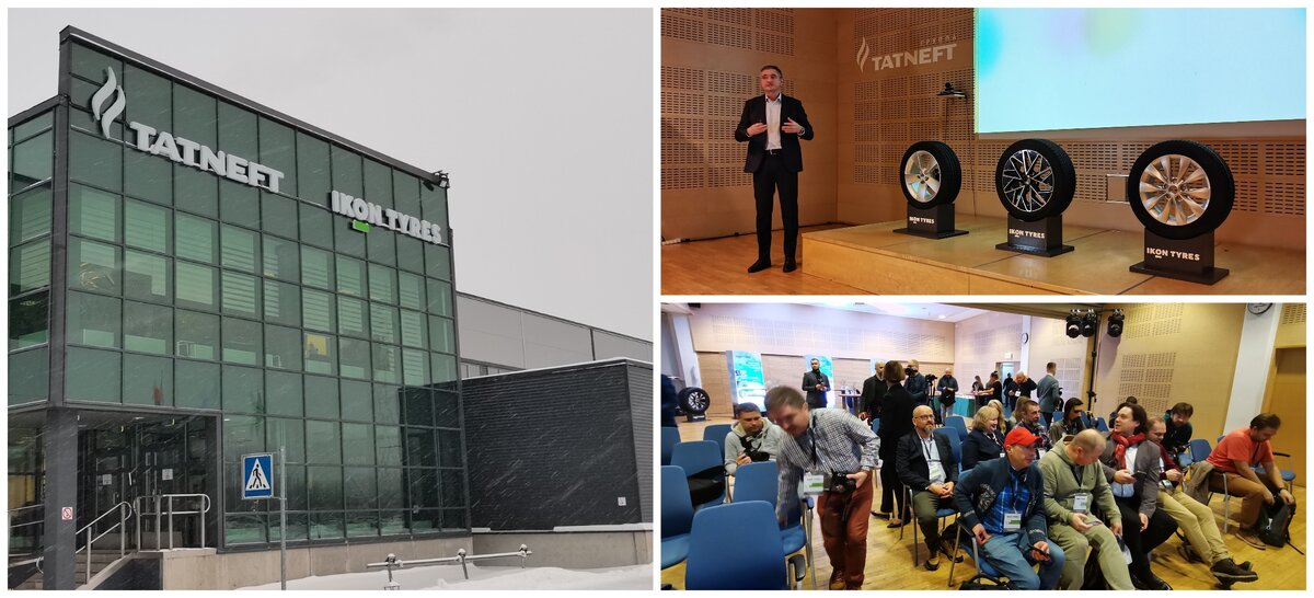 Главная проходная завода IKON TYRES и моменты встречи с директором завода Андреем Пантюховым