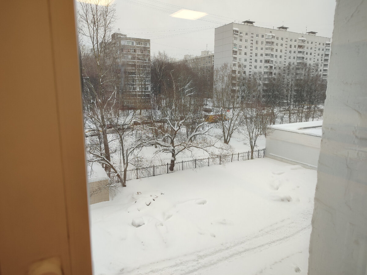 Вид из окна преподавательской, с другого ракурса.