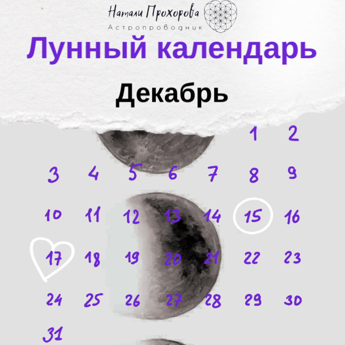 Лунный календарь козерогам