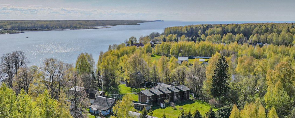 Деревня Лапушка и низовья Ухры