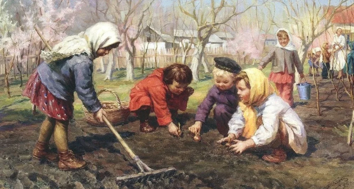 Бортников Алексей Ильич. Весна пришла. 1957.