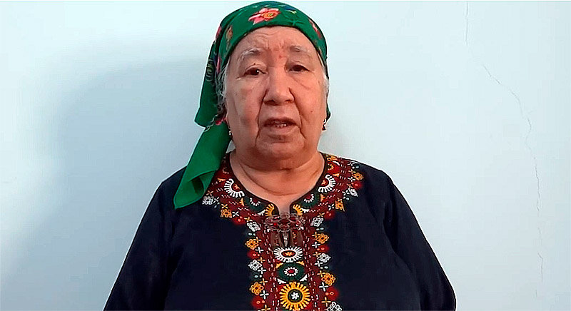 Солтан Ачилова. Кадр из видео