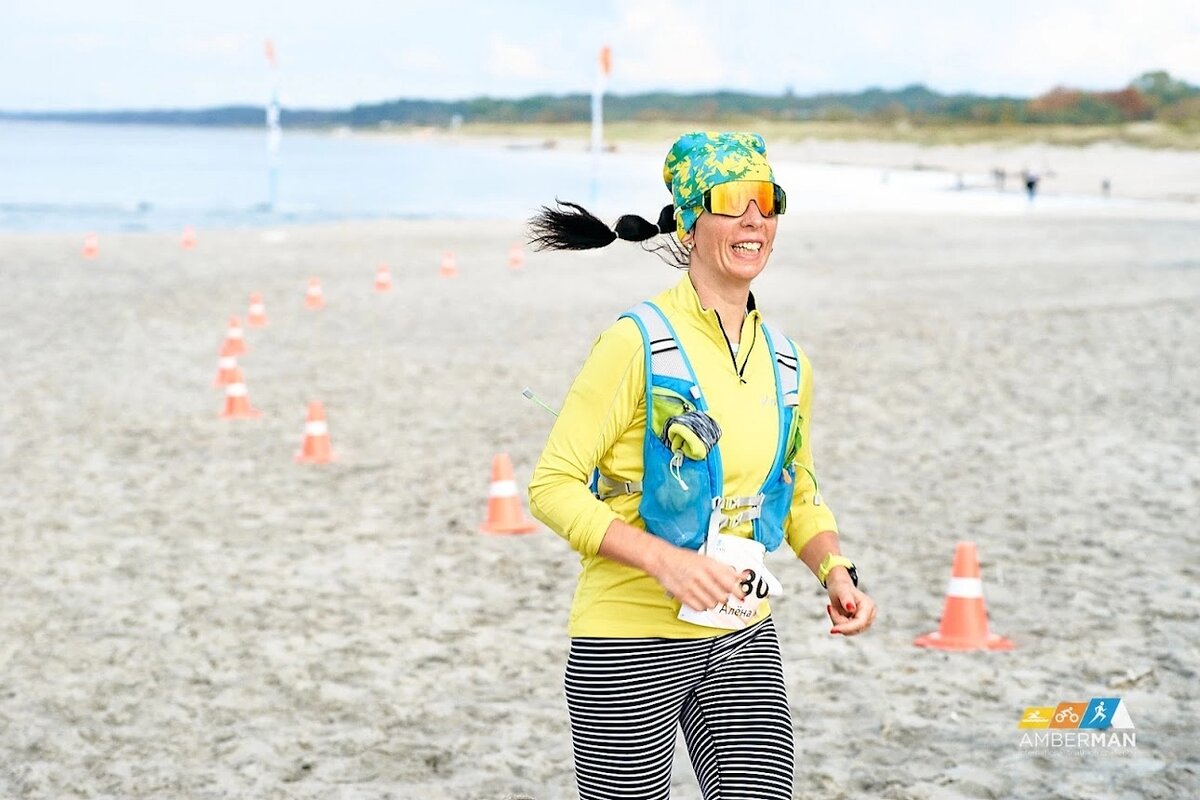 Алёна на одном из забегов серии Amberman