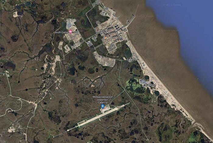 Сабетта на карте