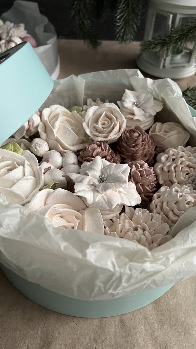 Зимняя Зефирная композиция 