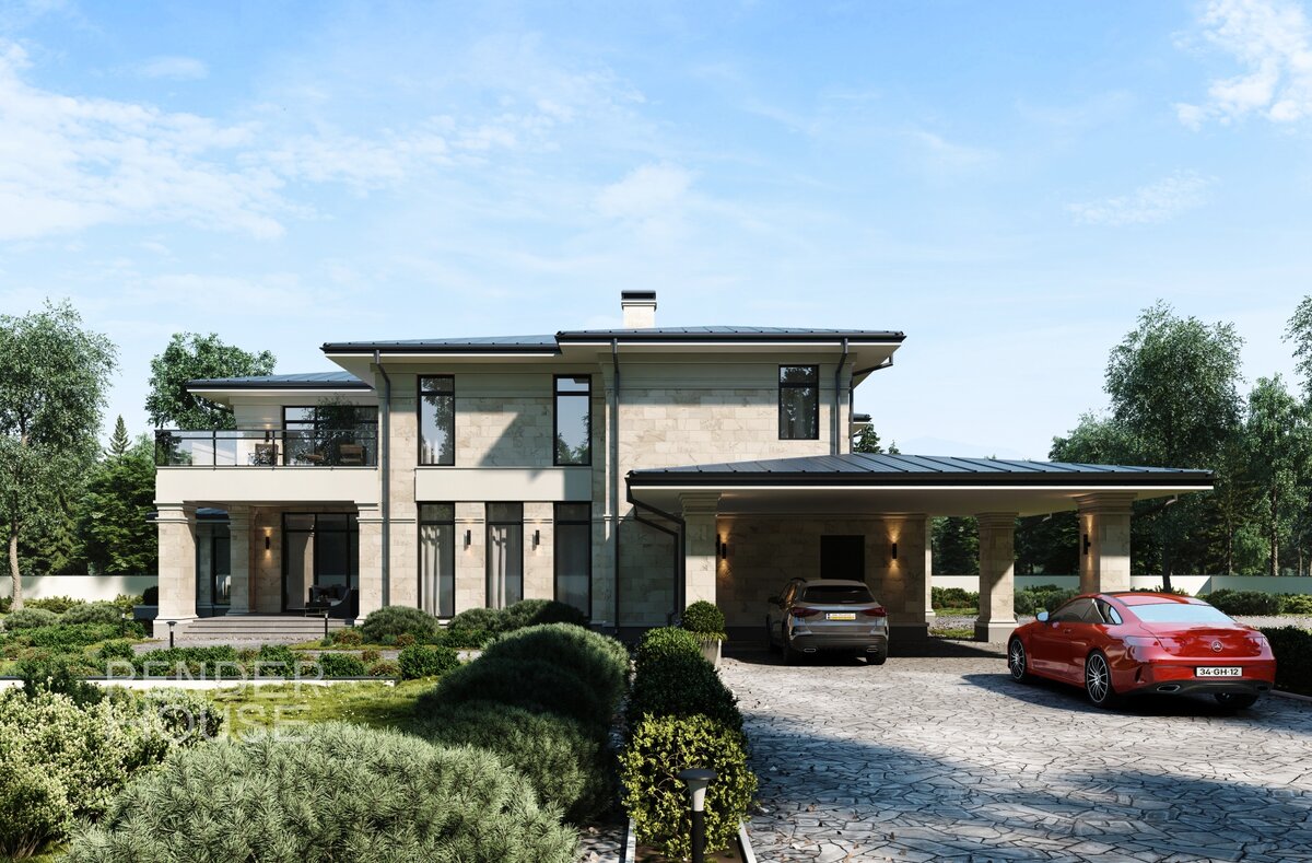 Проект РОЖДЕСТВЕННО, Render House