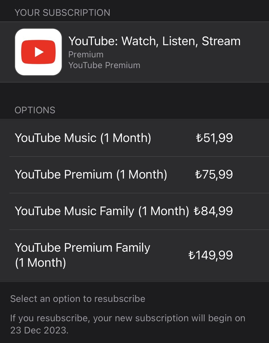 Новые прайсы на подписку YouTube Premium