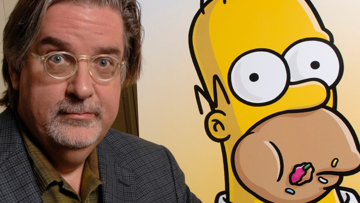 Мэтт Грейнинг и Гомер Симпсон - друзья навек! Взято: Яндекс.Картинки