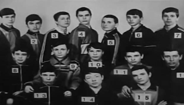    Участники группировки «Хади Такташ». Кадр: телепередача «Криминальная Россия»