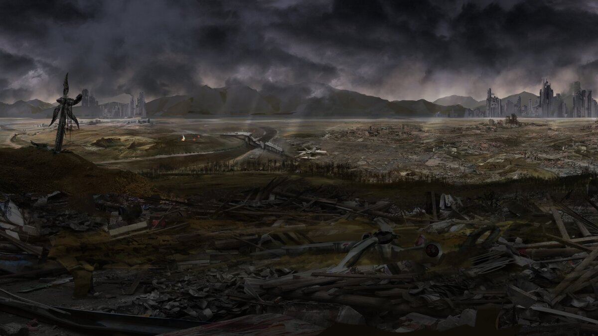 Примерно такая атмосфера моих снов. Но без света...