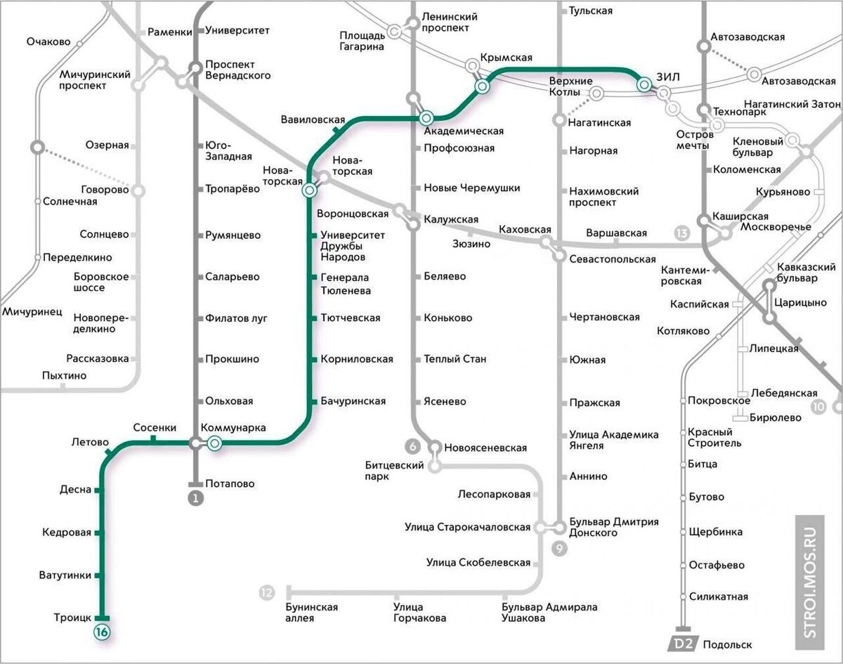 На Троицкой линии метро в 2024 году достроят ещё одну станцию —  «Академическую» | BIG CITY - недвижимость Москвы | Дзен