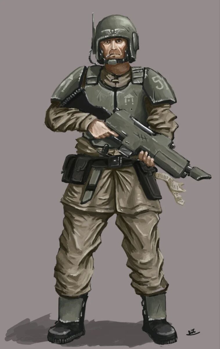 Типичный гвардеец Астра Миллитарум