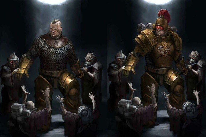 Облачение Громового Воина в броню.