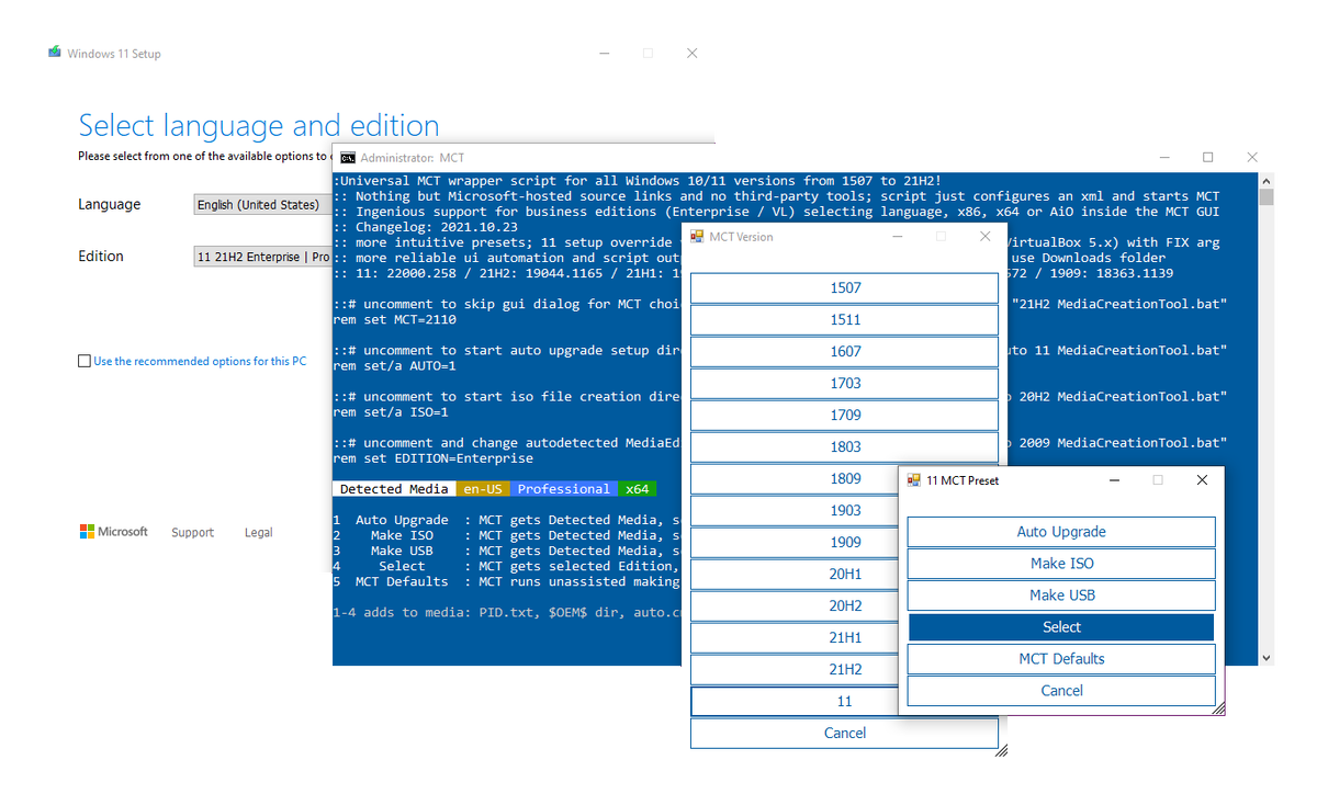 Universal Media Creation Tool. Universal Media Creation. MEDIACREATIONTOOL.bat-main.