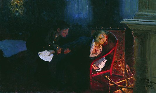 Гоголь сжигает второй том «Мёртвых душ», Илья Репин, 1909