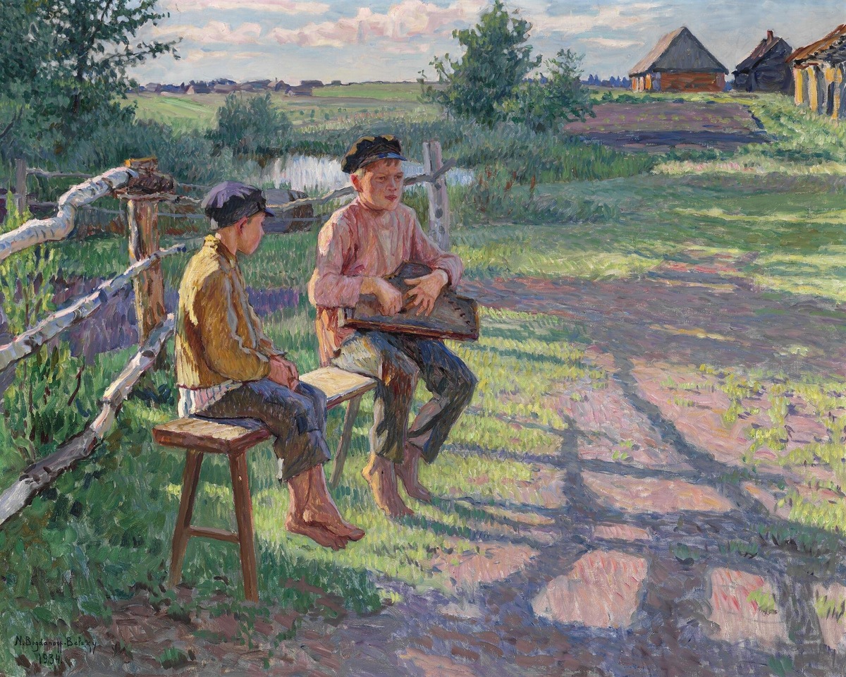 Картина Н.П. Богданова-Бельского «Летний вечер»