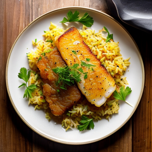 Судак с рисом карри