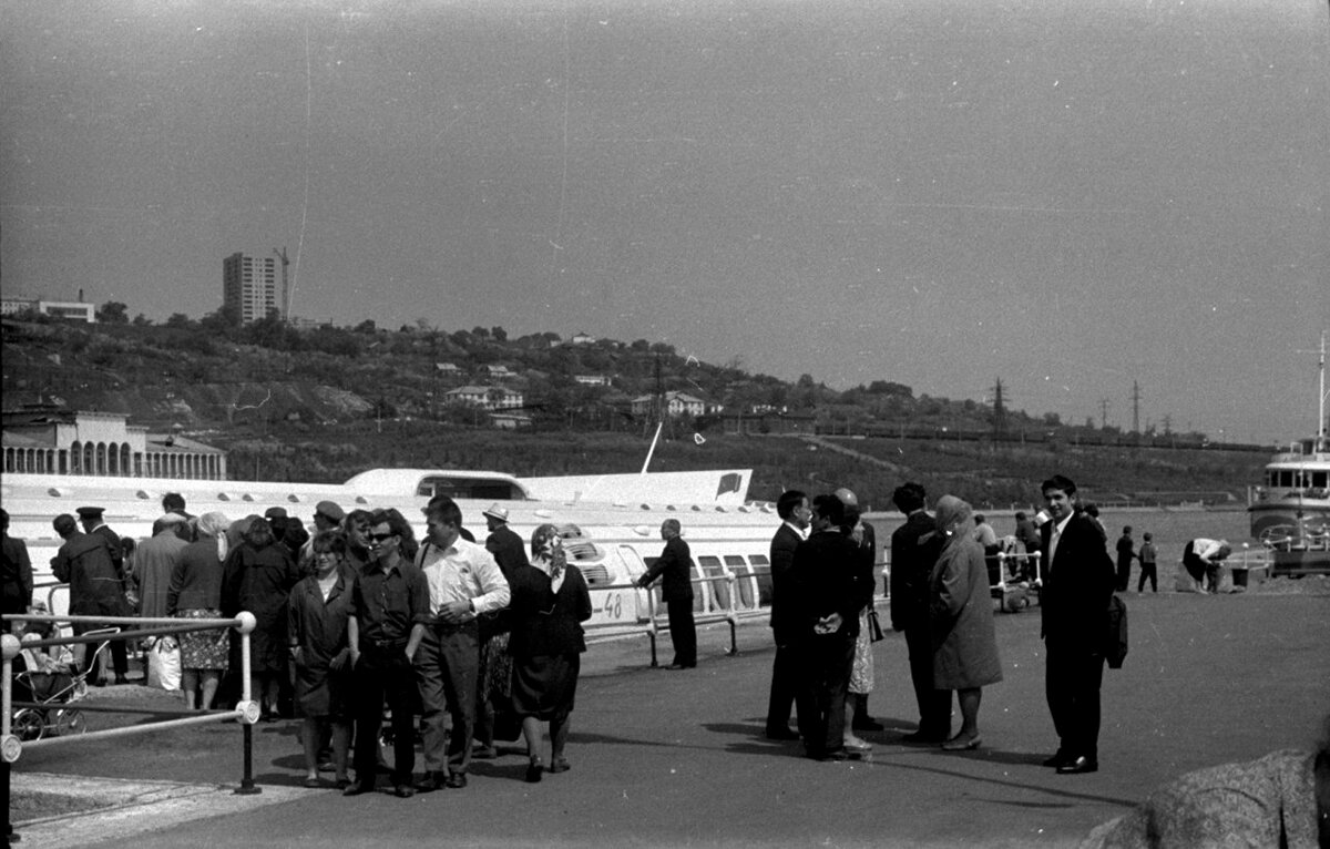 СПК «Метеор-48» Ульяновск, речной порт, 1971 год. Фотография © В.С. Казимирчик