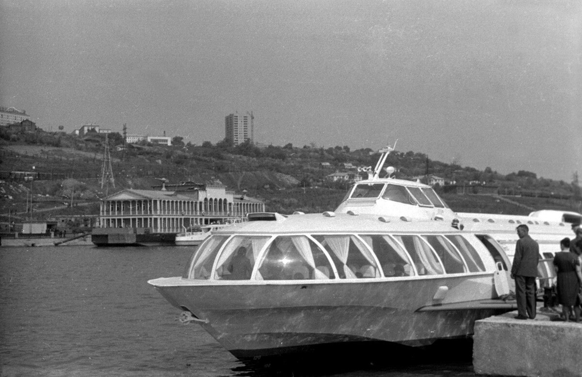 СПК «Метеор-48» Ульяновск, речной порт, 1971 года. Фотография © В.С. Казимирчик
