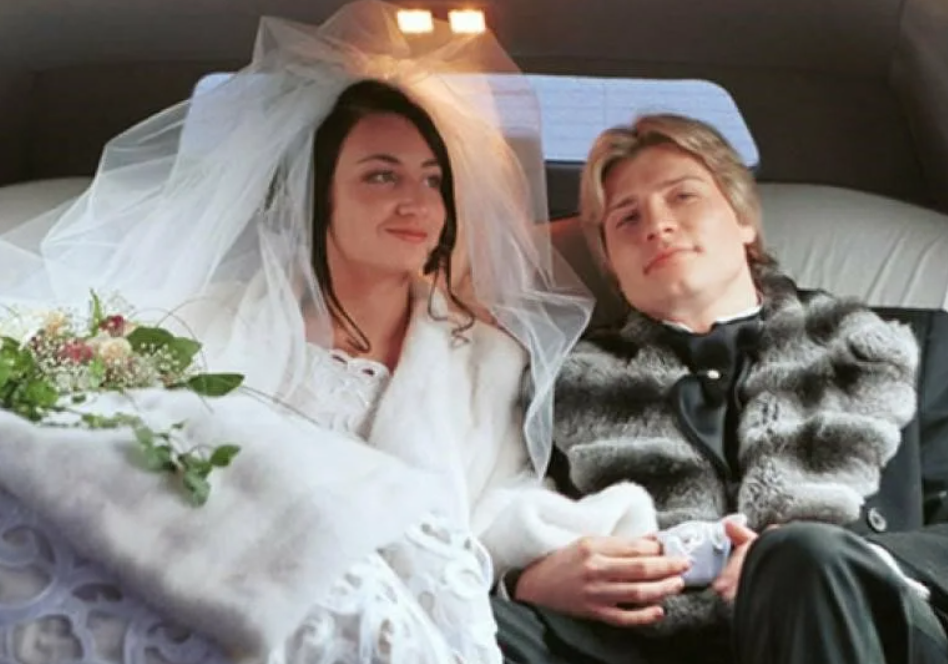 на фото Николай Басков и Светлана Шпигель в день свадьбы