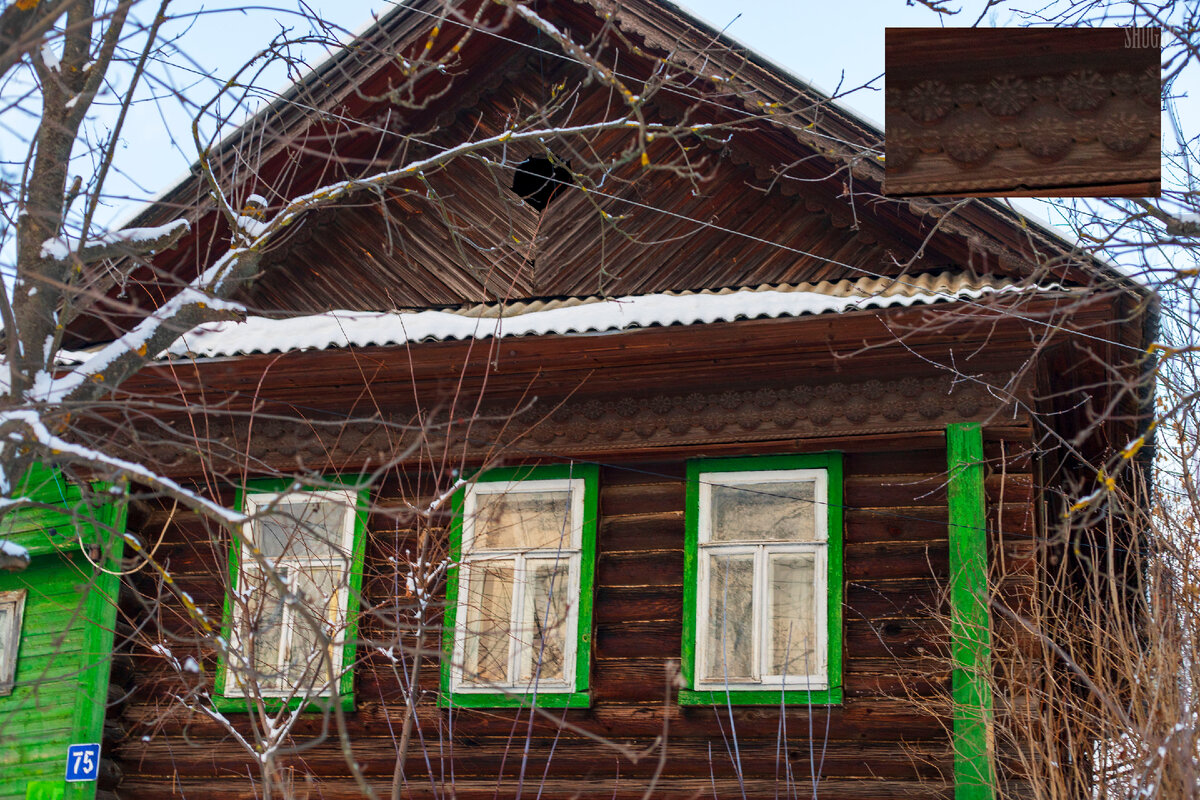 Внезапный деревенский дом с необычной глухой резьбой. Нижегородская область  | Света Шуга | Дзен