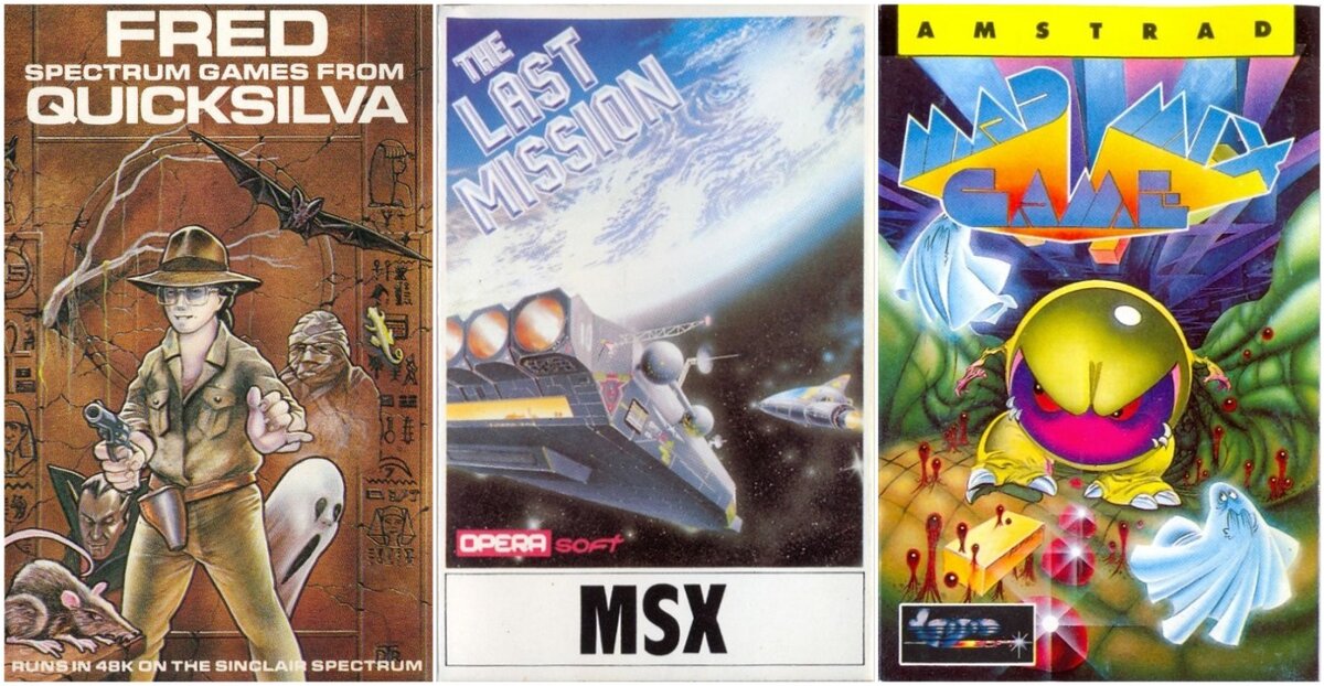 Обложки игр "золотого века"