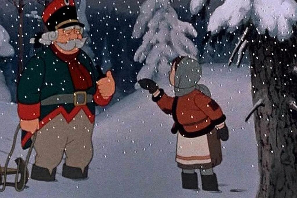 снеговик почтовик дед мороз. союзмультфильм новый год. мультик снеговик почтовик. двенадцать месяцев мультфильм 1956 диск. 12 месяцев мультик кадры.