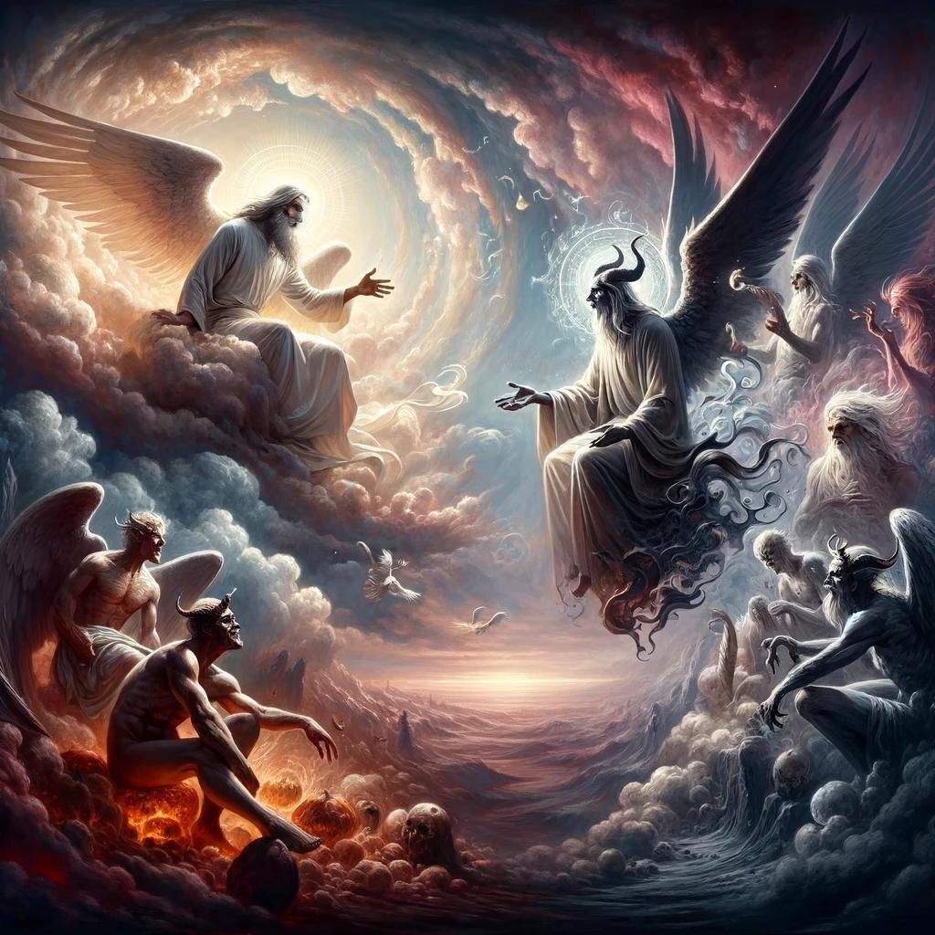 Беседа Бога и дьявола