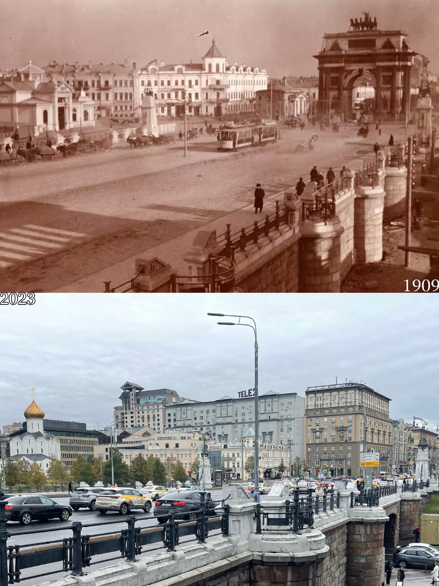 Москва тогда и сейчас. Путешествие в прошлое | Now&Then Russia | Дзен