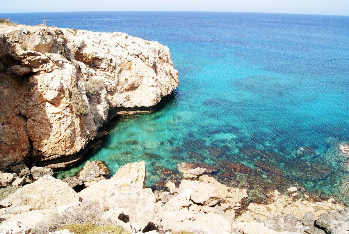 Средиземное море Кипра, много лет назад