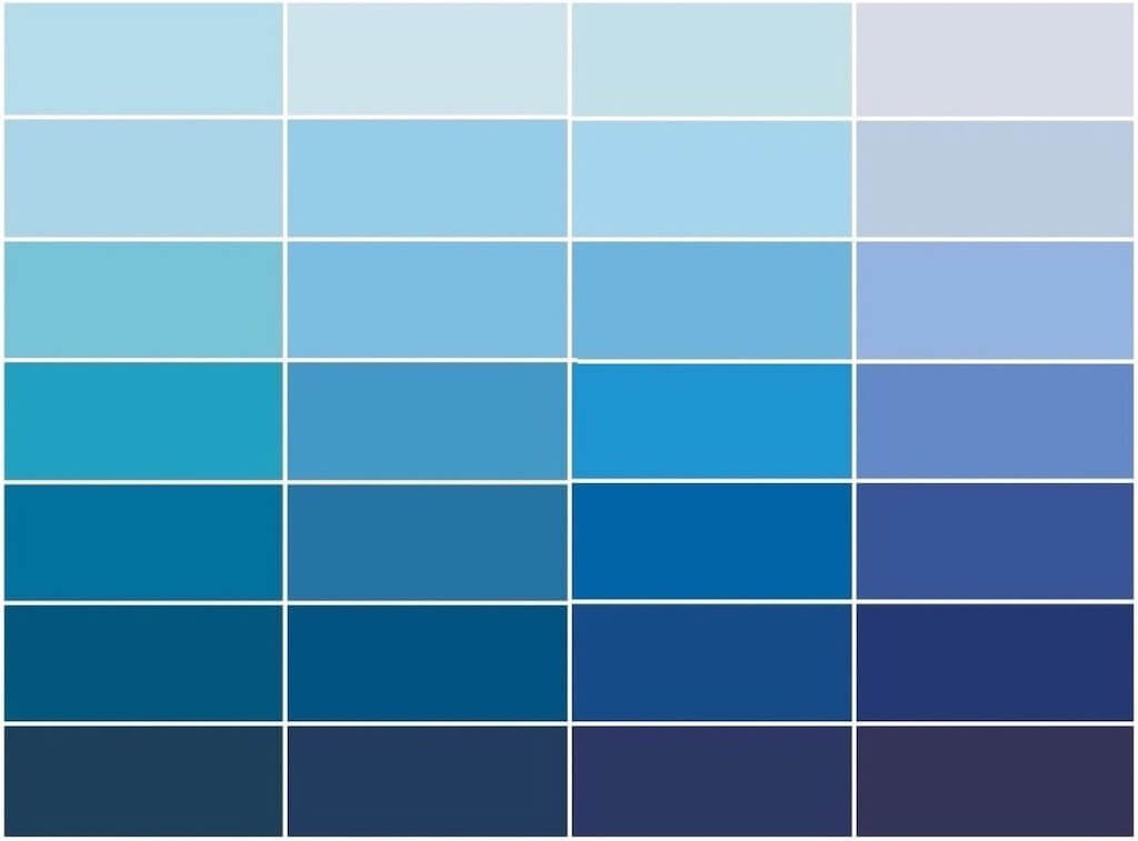 Палитра синего