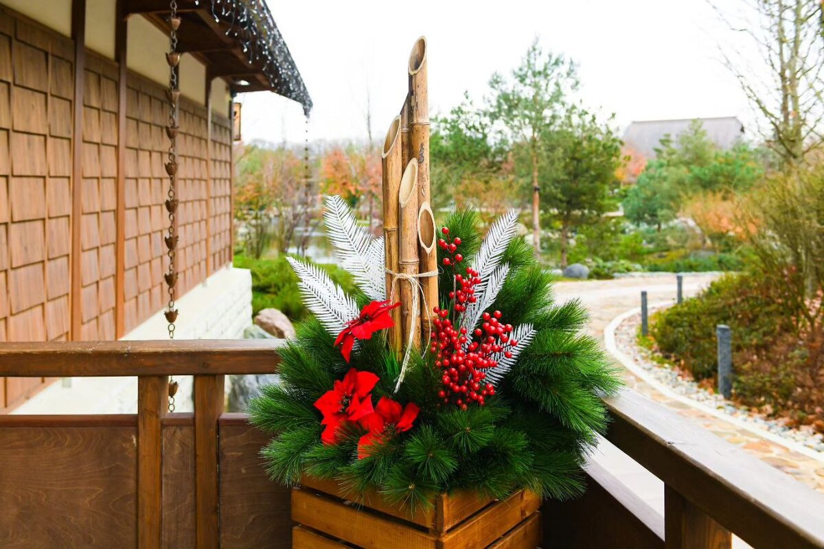 Кадомацу в Японском саду Краснодара