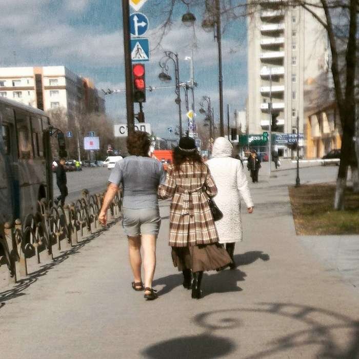 Одна и та же погода, но кому-то тепло, а кому-то холодно. Источник: Яндекс Картинки. 