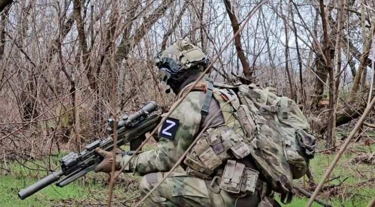 Сотрудники спецподразделения Росгвардии в Запорожской области Фото: @vgor999