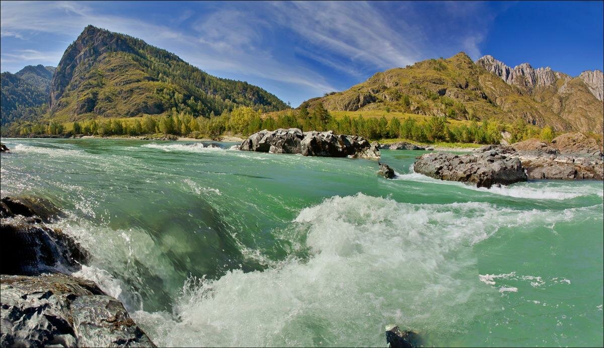 Река Катунь горный Алтай фото