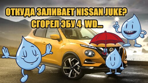 ЖЕСТЬ!!! NISSAN JUKE ЗАЛИЛО САЛОН СГОРЕЛ БЛОК 4ВД!!!