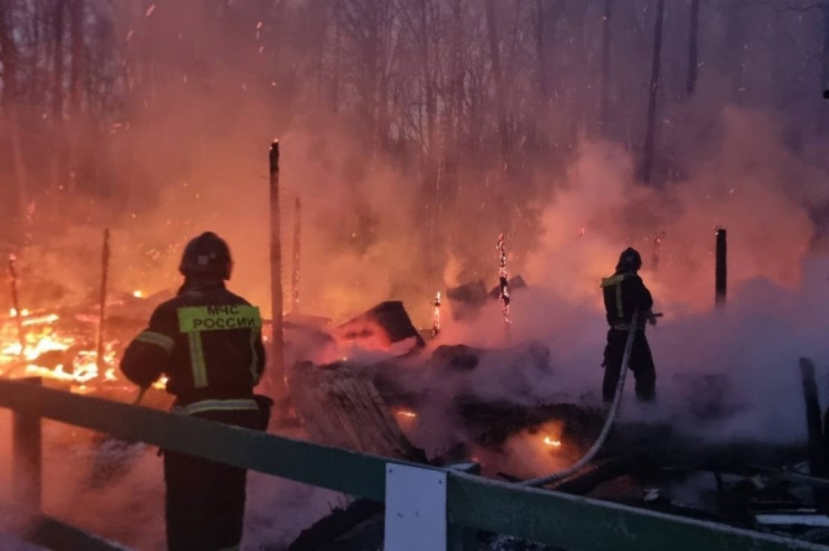    Женщина и ребенок пострадали при пожаре в Томской области
